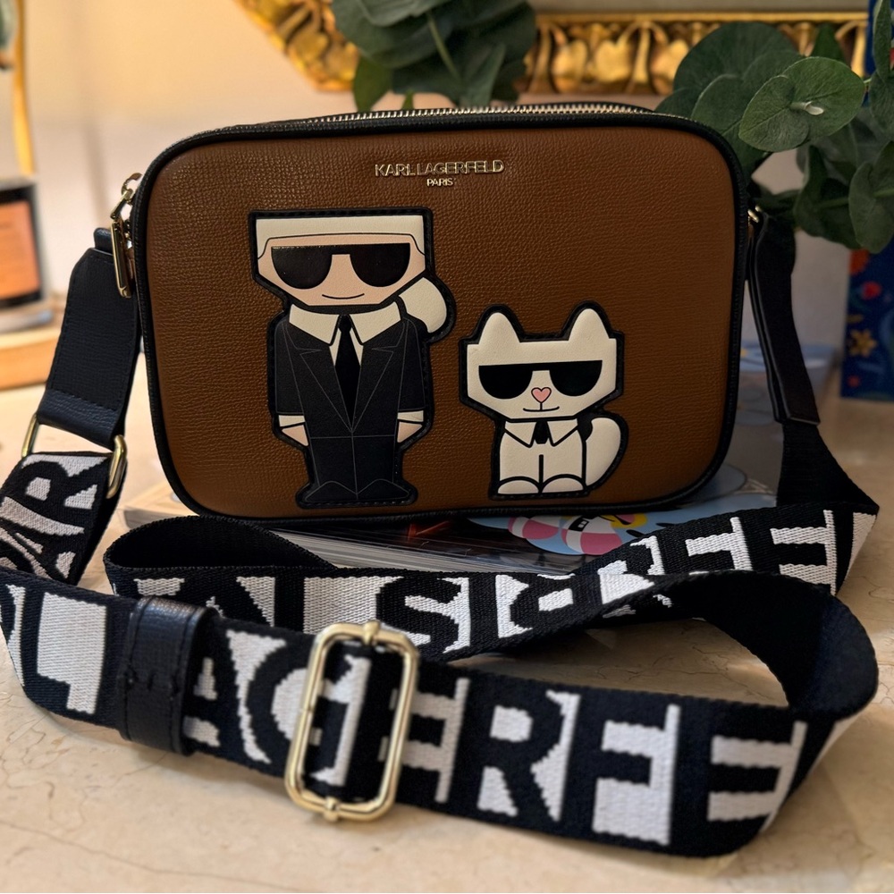 Karl Lagerfeld Paris womens Legacy Maybelle crossbody+ Dust Bag